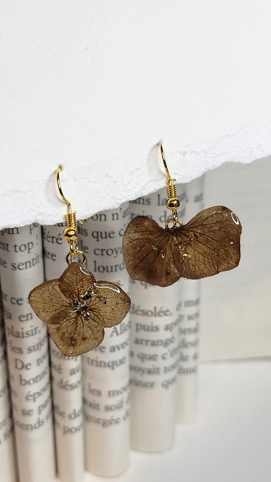 Boucles d'oreilles Hortensia