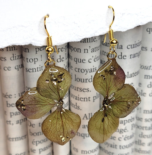 Boucles d'oreilles Hortensia