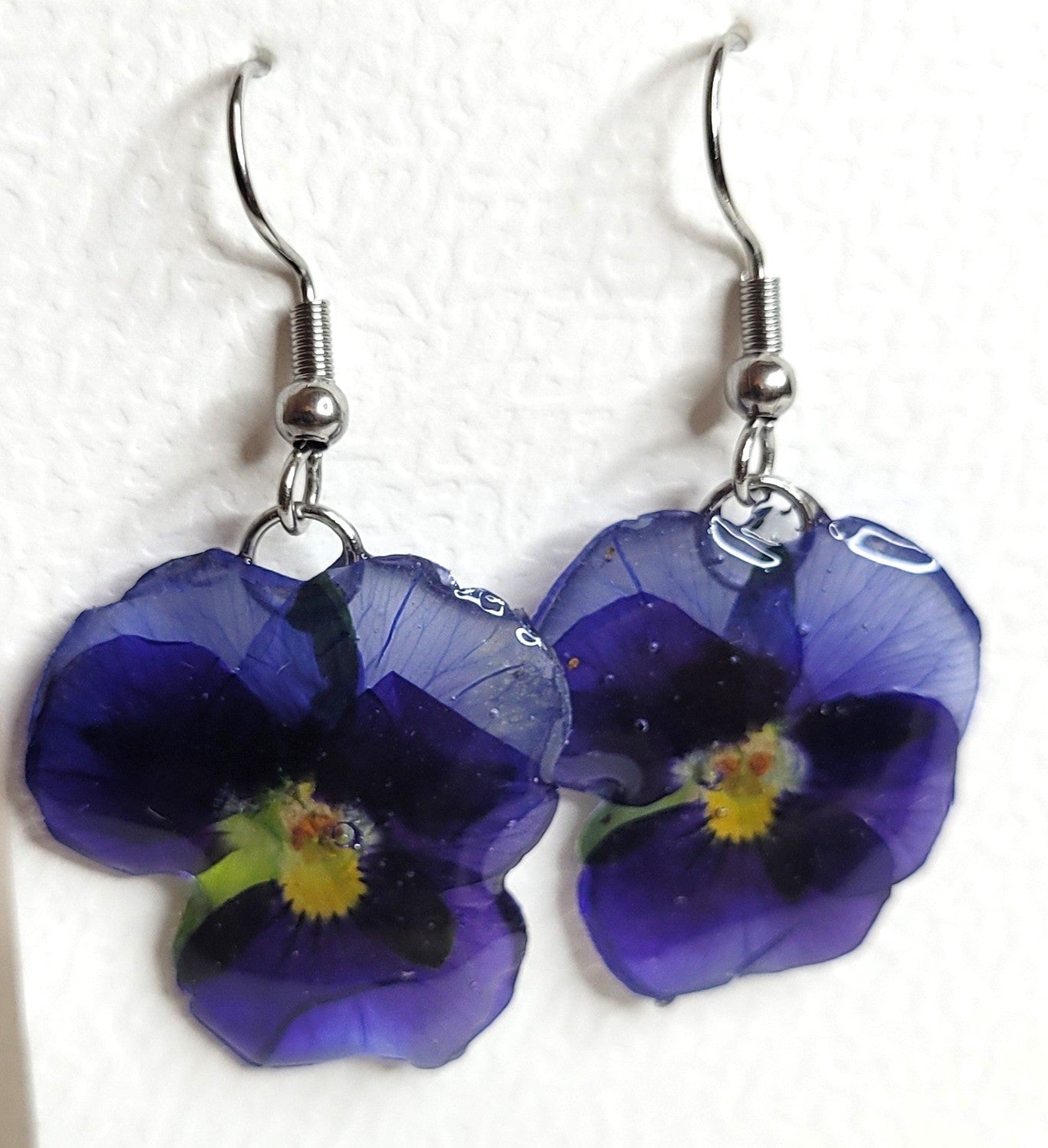 Boucles d'oreilles pensée