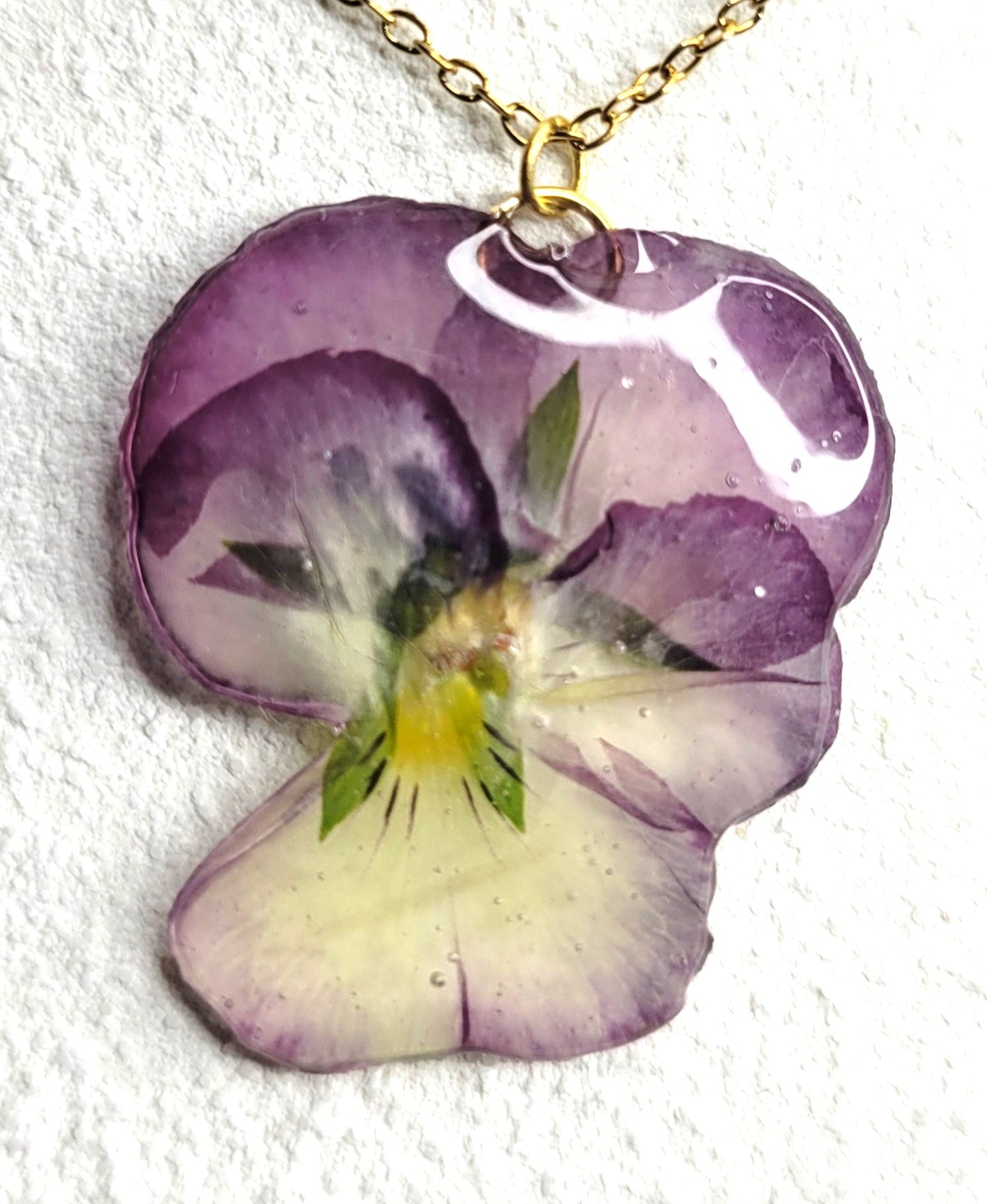 Collier pensée violette