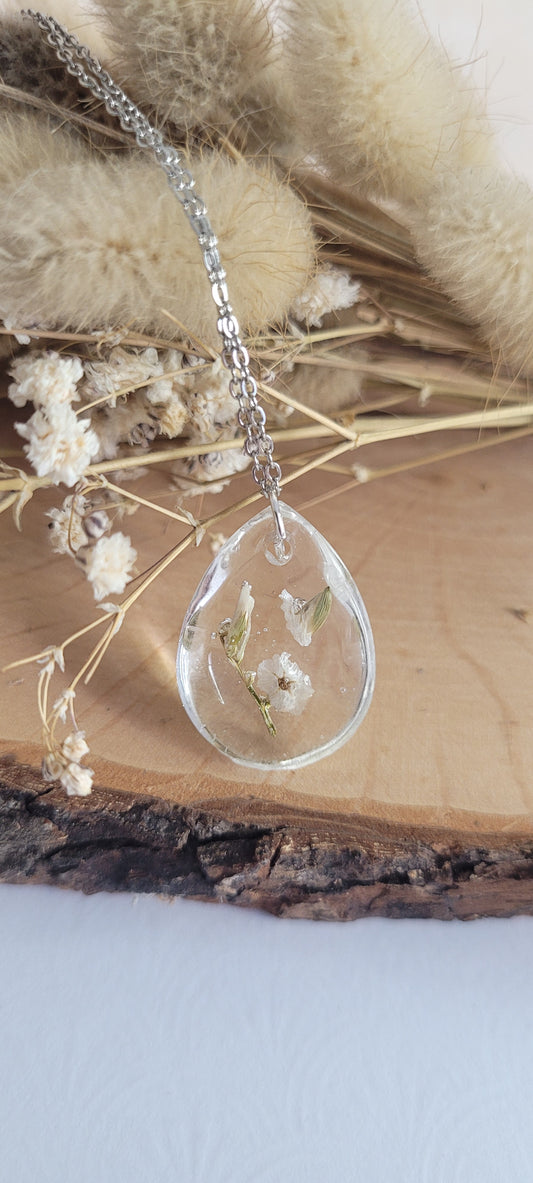 Collier Poésie transparente