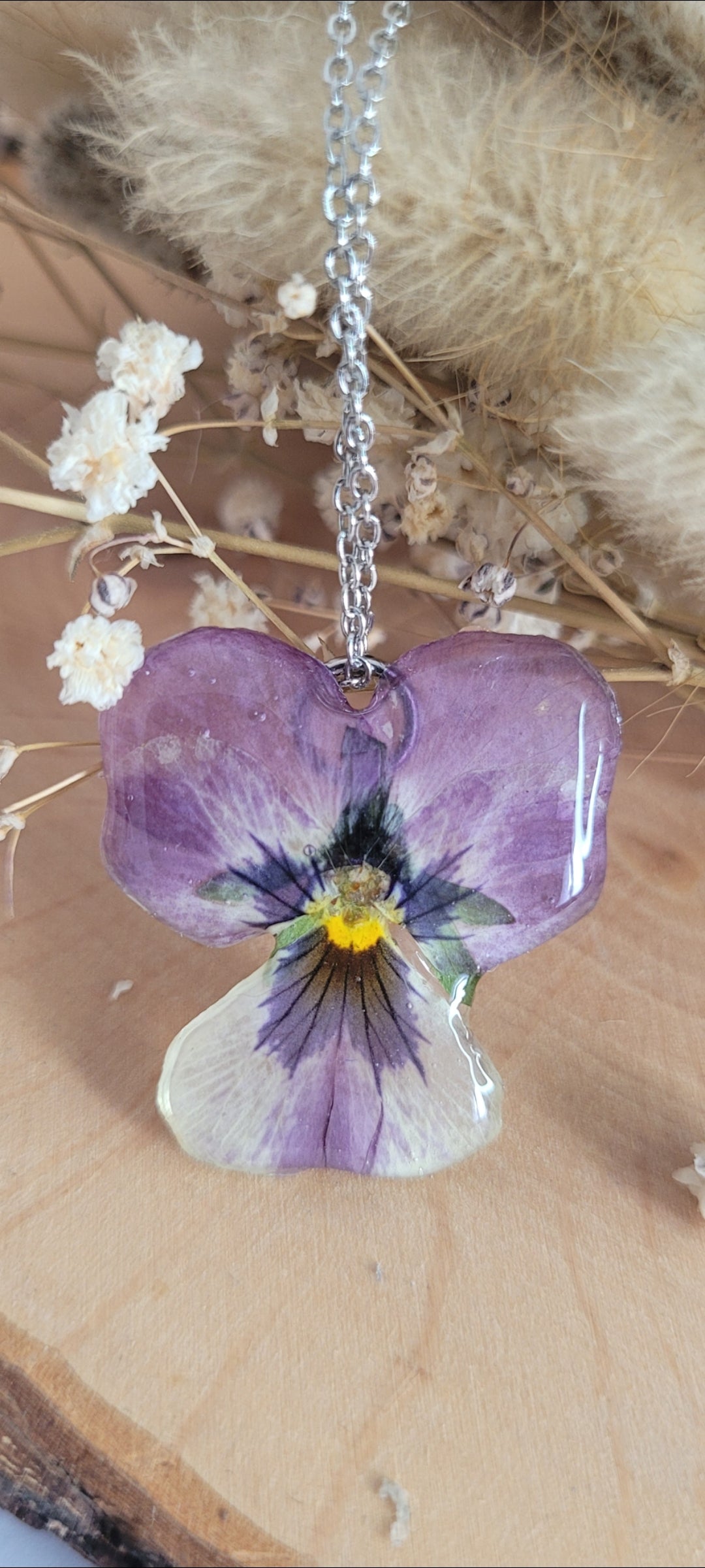 Collier Pensée  Romantique
